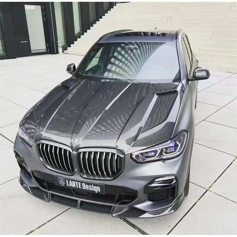 LD نمط غطاء محرك السيارة من ألياف الكربون G06 X6 X6M F96 غطاء المحرك #4