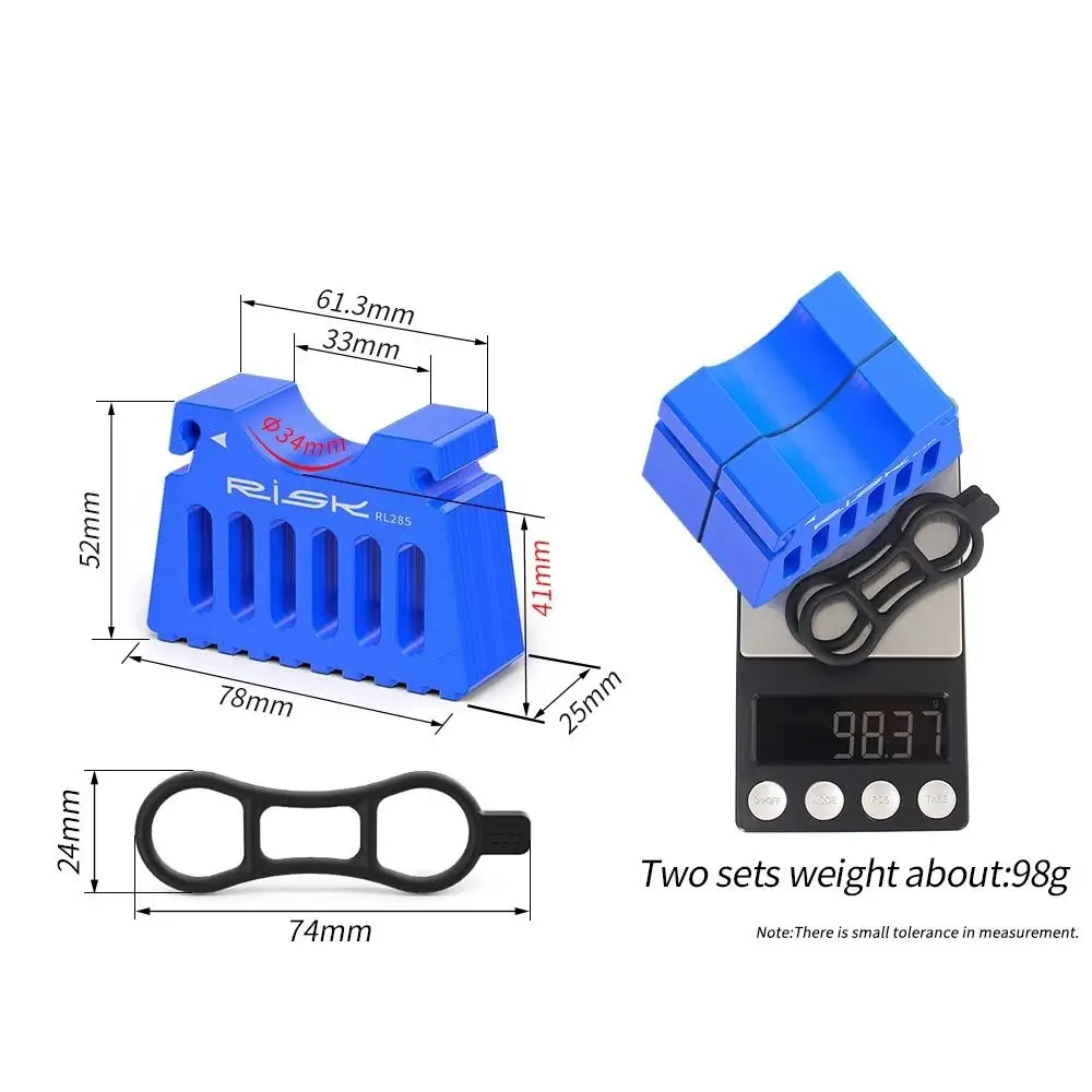 1 زوج الإفراج السريع دراجة إصلاح حامل عدم الانزلاق العالمي الدراجة وقوف السيارات استقرار قابل للتعديل الجبهة المقود الدعم #6