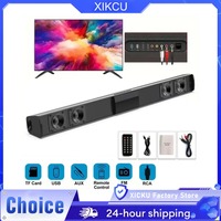 Soundbar Speakers Soundbar Surround Sound Home Cinema with Remote Control Bluetooth 5.3 Stereo Speaker Support RCA AUX TF-Card
