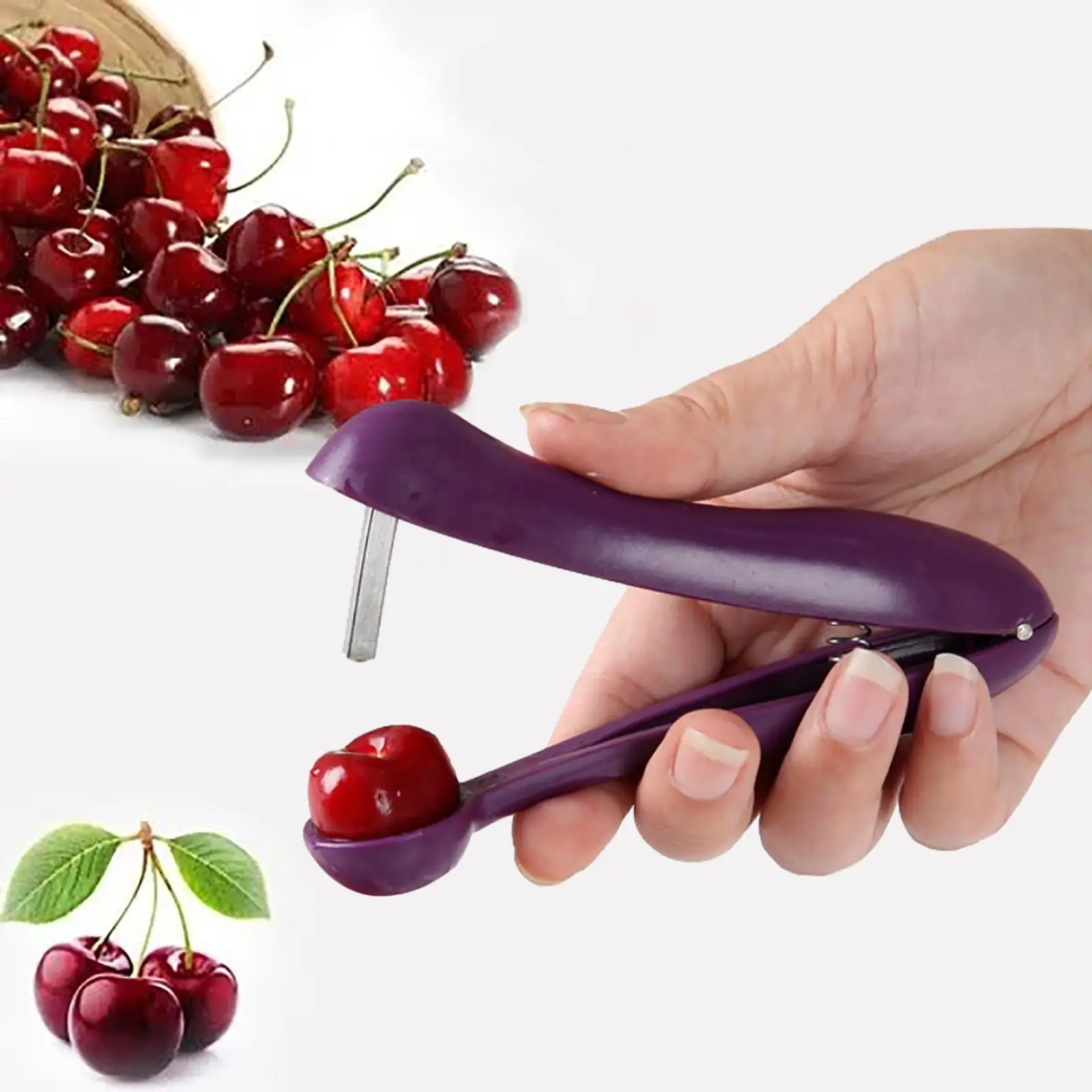Portable Cherry Pitter Tool Multi-Function Fruit Corer and Pitter Remover Suitable for Home Kitchen Cherry Jujube and Red Date