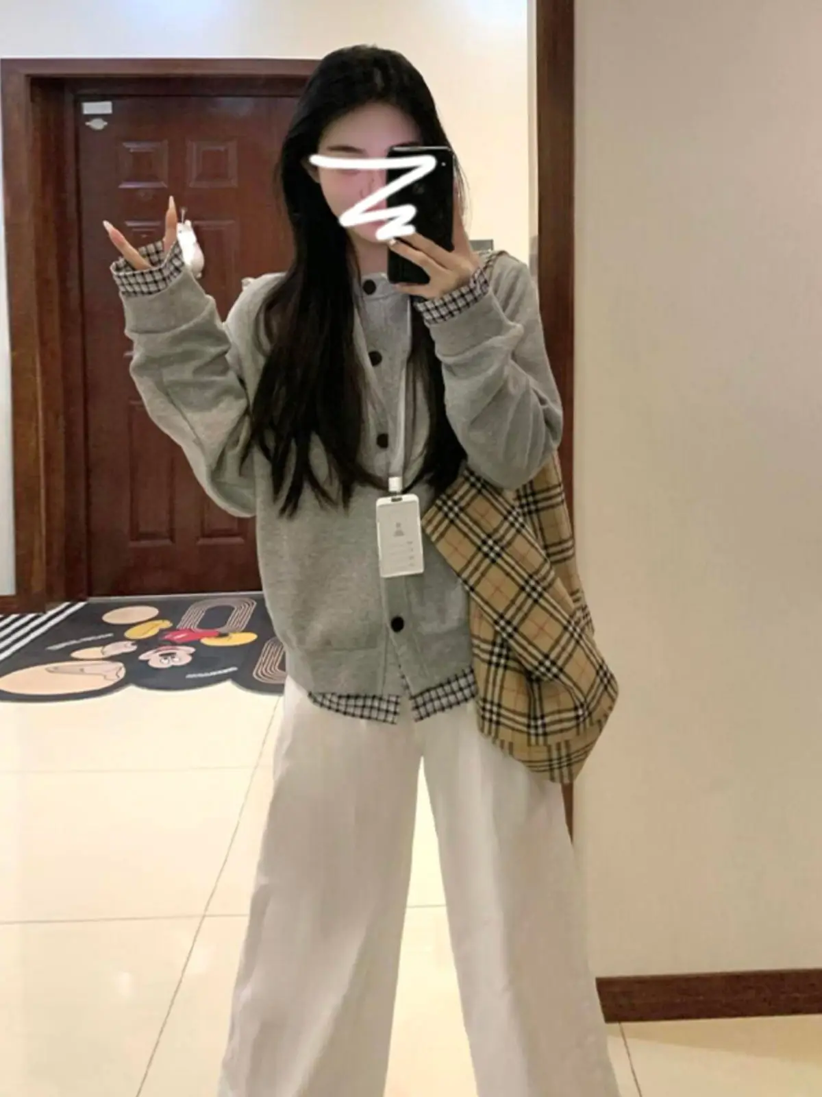 

Baseball Jackets Red Womens Winter Waisted Tight Button-Down Dual-Sided Element Sleeves Floral Snap-Button Decorated Y2K