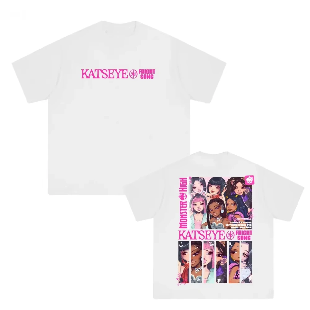 

KATSEYE Manga T Shirts New Style Trend High Quality Tee-shirt Summer Korean Girl Group O-neck Fashion Casual Ropa De Mujer