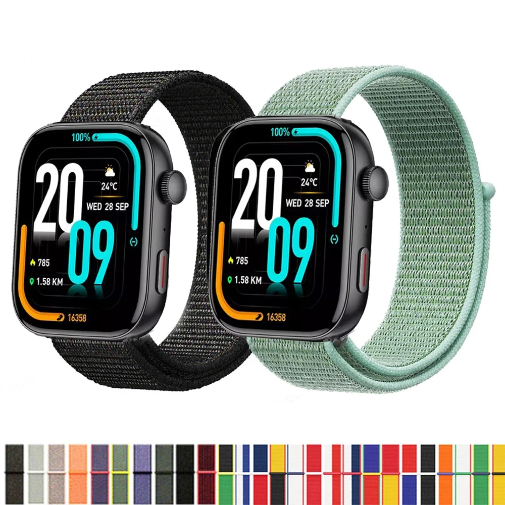 Cinturino ad anello in Nylon per COLMI C8 Max Smartwatch braccialetto di sostituzione cinturino sportivo Correa per COLMI C8 Max Band