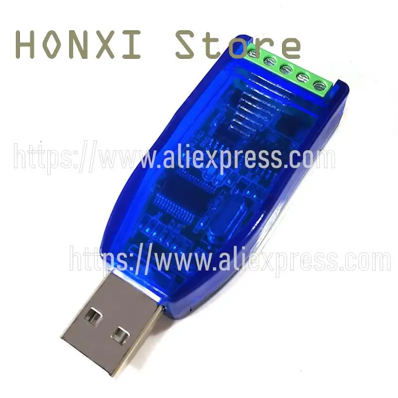 1PCS Industrial-grade usb transfer rs485 two-way half-duplex serial port RS232 communication module converter TVS protection