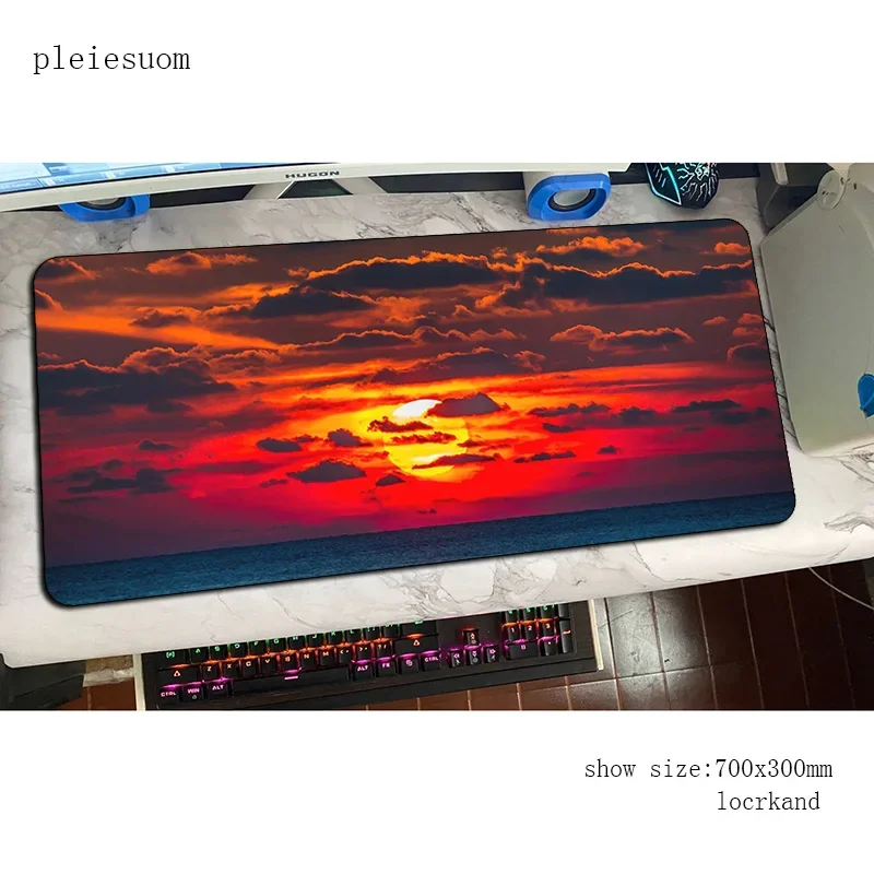 Sunset Large Gaming Mouse Pad Computer Gamer Best Seller Keyboard Mouse Mats XXL 30x80cm Large Desk Mousepad for PC Desk Pad