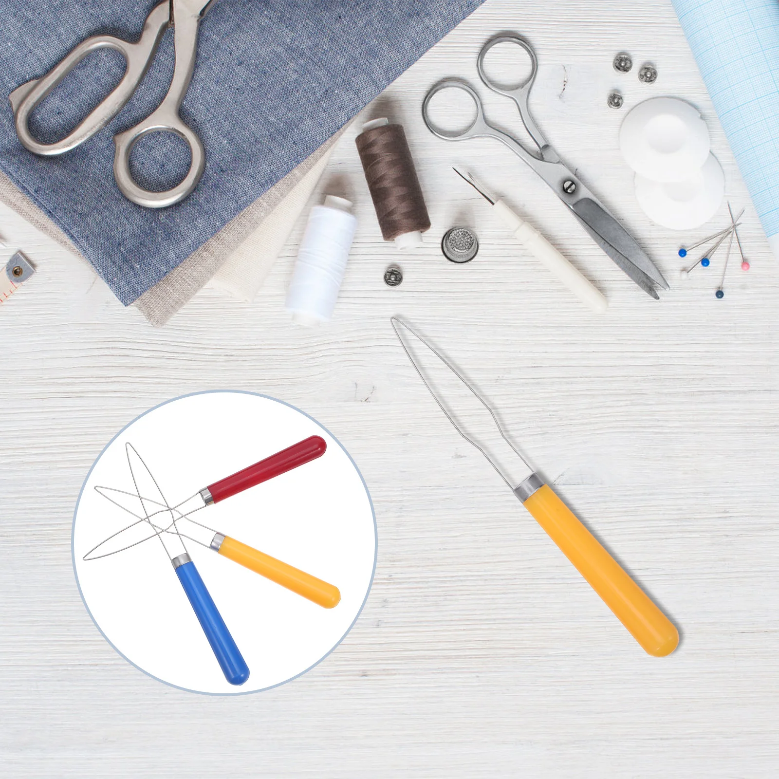 

6pcs Quick Buttoning Tool For Seniors Snap Button Press Portable Clothing Fastener Aid Button Installer For Shirts Pants Coats