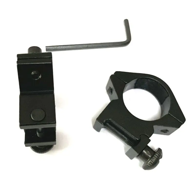 Pair 25DK 25.4mm Tactical Scope Mount Gun Flashlight Ring Track Clamp Hunting Rifle Optical Mirror Laser Sight Mounts 20mm Rail