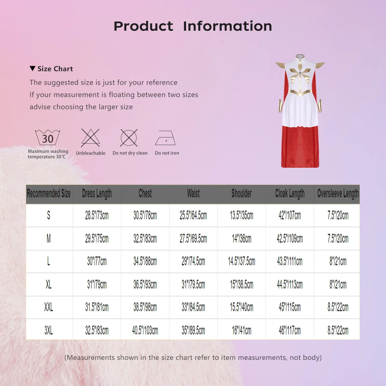 Costume da principessa per Halloween Power da donna, costume da festa cosplay, frac con strass metallici scintillanti con mantello e maniche lunghe