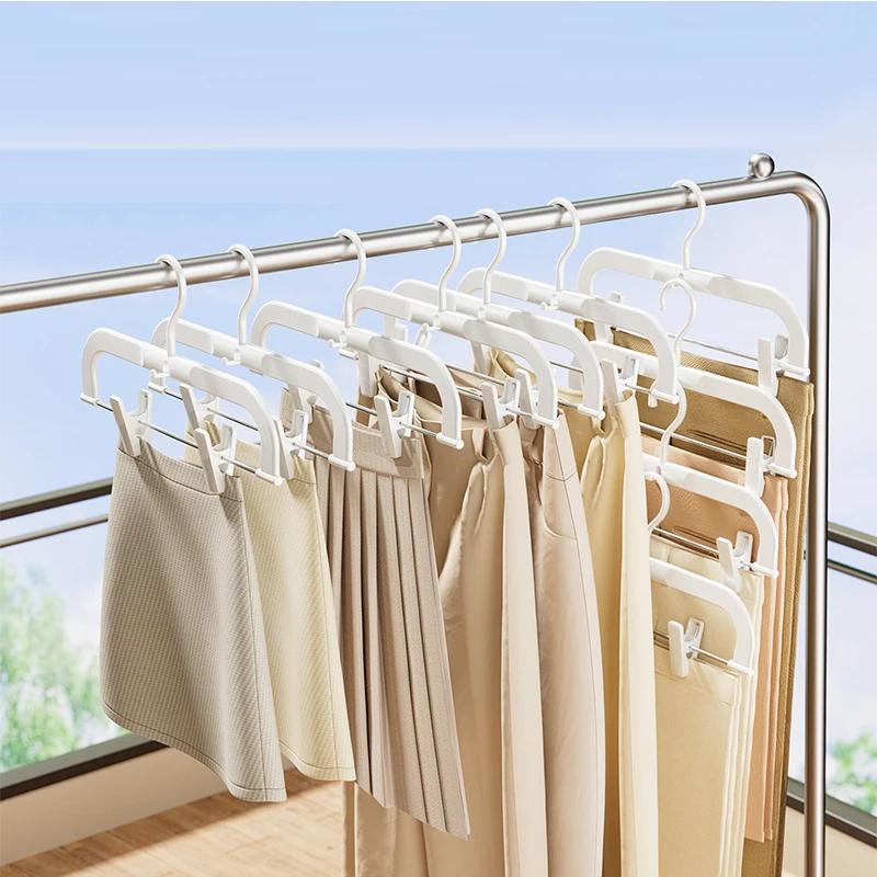 5pcs-anti-slip-clothes-hangers-wind-proof-multi-purpose-skirt-and-pants-racks-for-trousers-wardrobe-drying-clip
