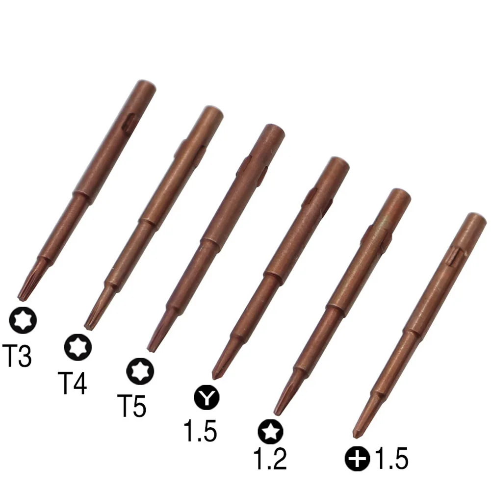 Set obeng reparasi, Set Obeng multifungsi 4 dalam 1 Bit panjang 40mm multifungsi
