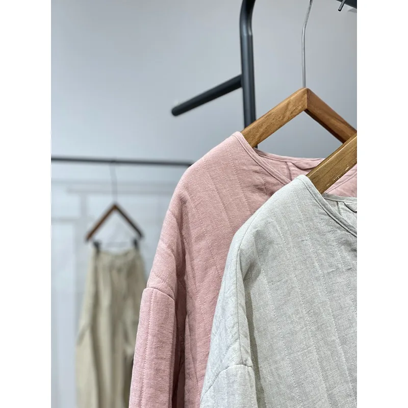 Chaqueta Retro de Aodón con Corte Combinado, Informal y Versátil para Mujer, Prenda Exterior Corta de Moda para Otoño e Inv...