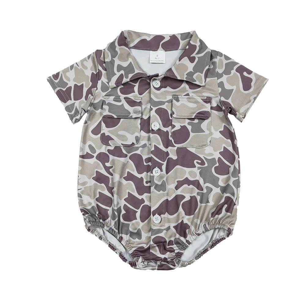 

Комбинезоны для маленьких мальчиков 12,30, южно-серый камуфляжный комбинезон с карманами на пуговицах для маленьких мальчиков