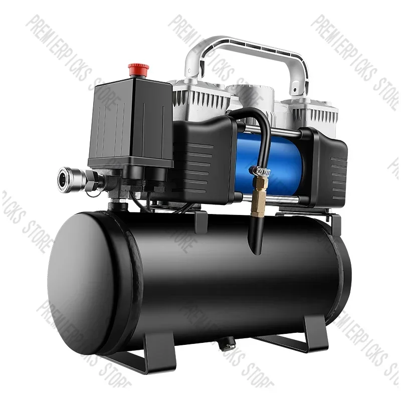 Loaded Air Pump with Tank 36V-96V Mini Compressor Small 220v Household Electric Car Portable