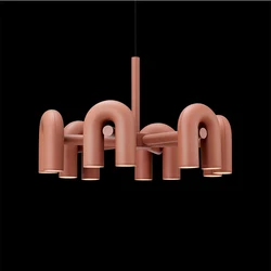 Modern Simple Bauhaus Creative Living Room Dining Room Lamp Designer Bedroom Boys' Room Personality Art U-shaped Pendant Lamp