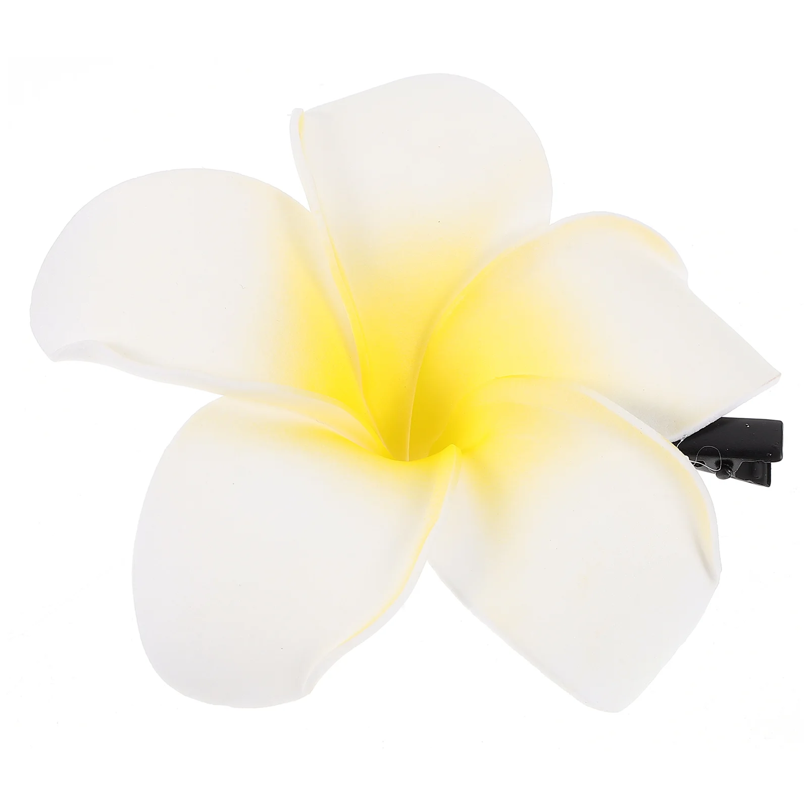

Glossy Styling Yellow Braided Clip Christmas Hair Clips Flower Women Pin Plumeria Hairpin Crown Child