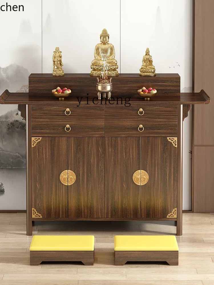 ZMLincense table household solid wood Buddhist table new Chinese incense table