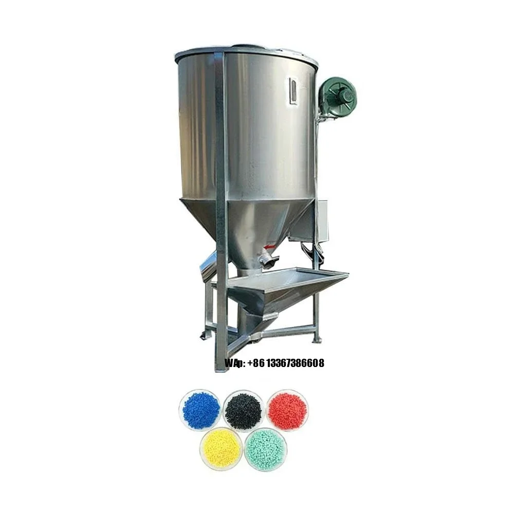 Automatic Stainless Vertical Plastic Blending Silo Plastic Material Mixing Machine Mixer Silo for Waste Plastic Recycling