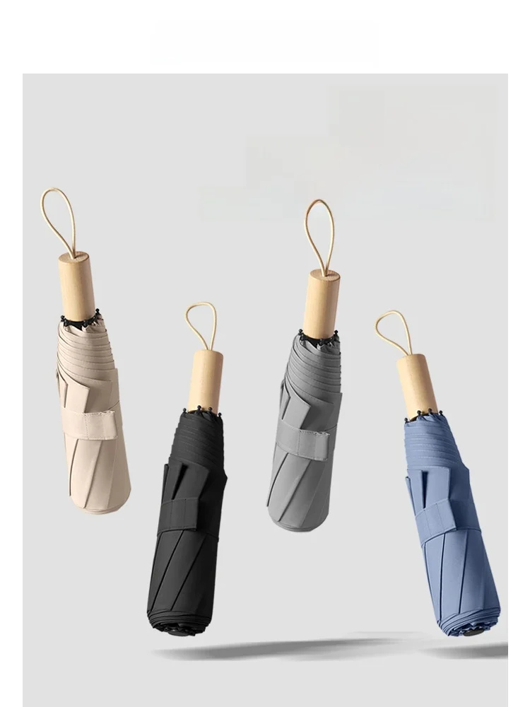 

Зонт NIELLO Pure Color Easy Fold: усиленный, с двойным каркасом, ветрозащитный, с ручкой для автомобиля, деловой подарок, зонт от дождя, стержень из углеродистой стали