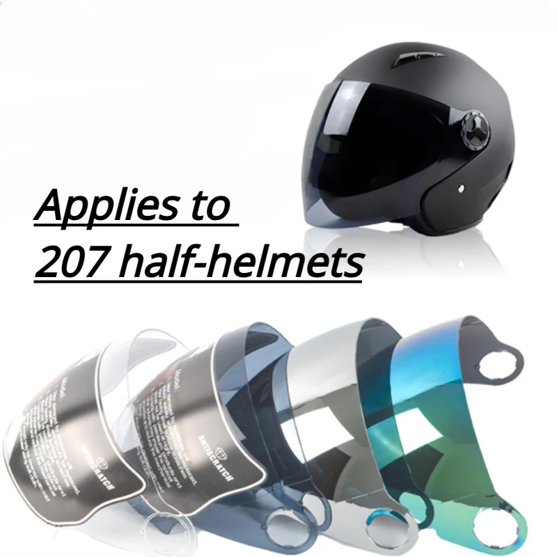 

Protective Mask for 207 Half-helmet Lenses, Sunscreen, Hood, Windshield, UV Protection, Additional Lens Replacement