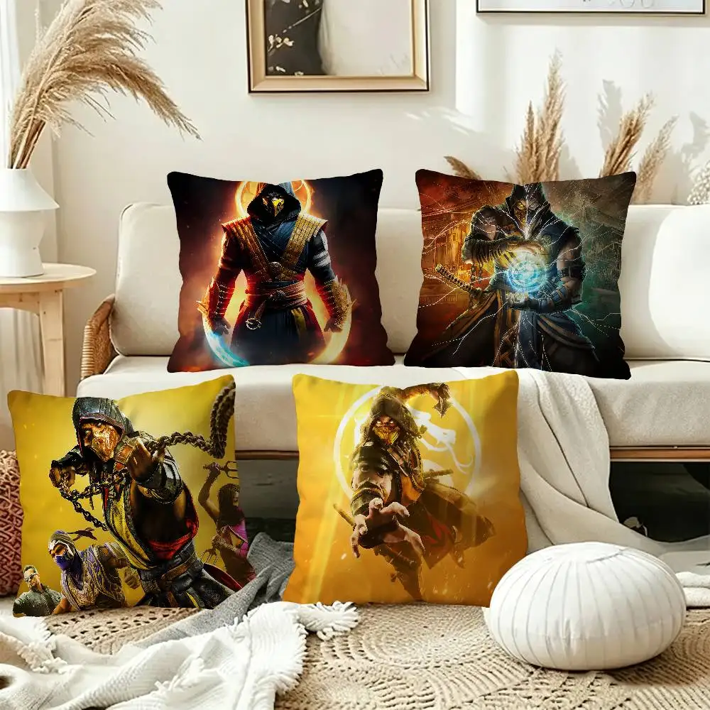 Mortal Kombat Personalized Pillow Cover Kids Bedroom Wild Party Decor Pillowcase kid Birthday shower Gift