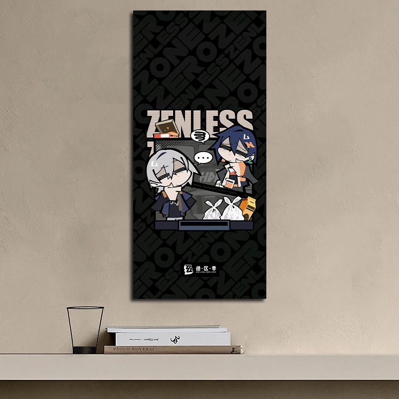 Modern Fantasy Action Games Cute Character Portrait Poster Zenless Zone Zero Anime Wall Art Canvas Painting for Fans Home Decor