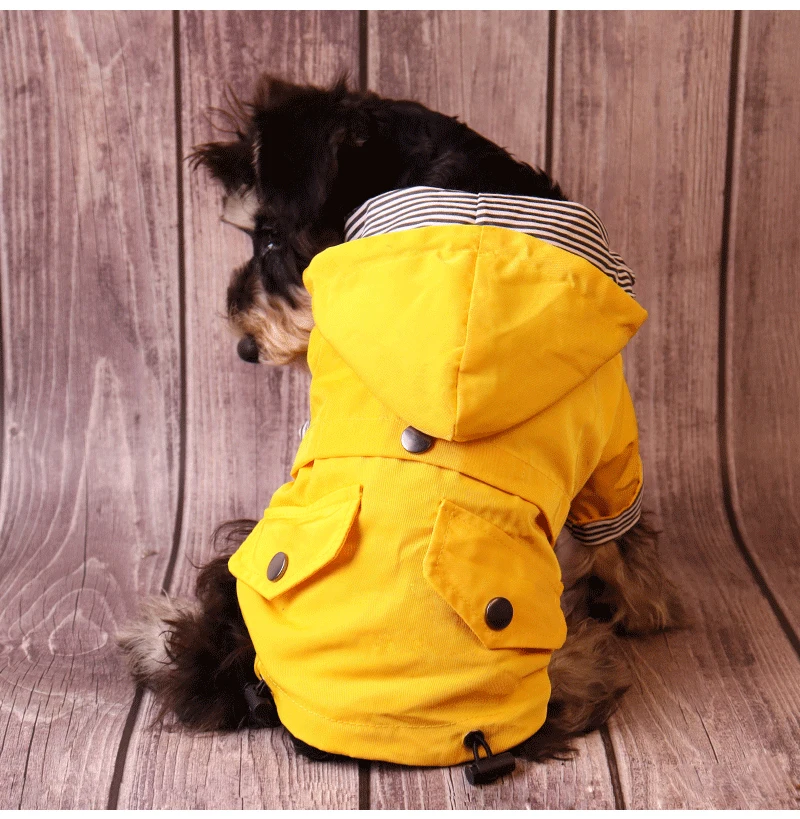 Große Hundekleidung, wasserdichter Hunderegenmantel, winddichte Haustierjacke, Labrador-Mantel mit französischer Bulldogge, Winter, warm, für alle Hunderassen – Detail 10