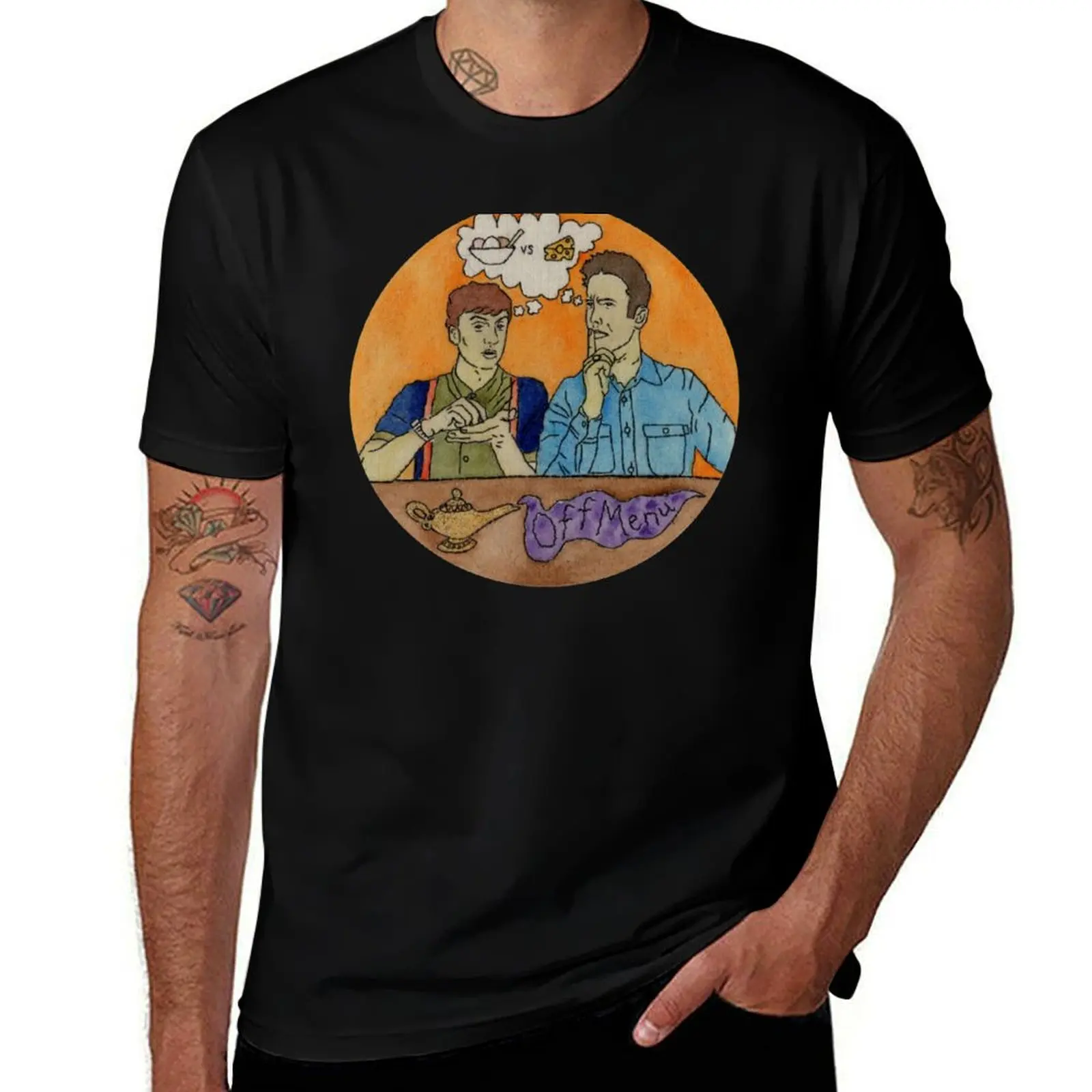 

Off Menu Embroidery T-Shirt oversized T-shirts oversize clothes anime stuff fitted t shirts for men