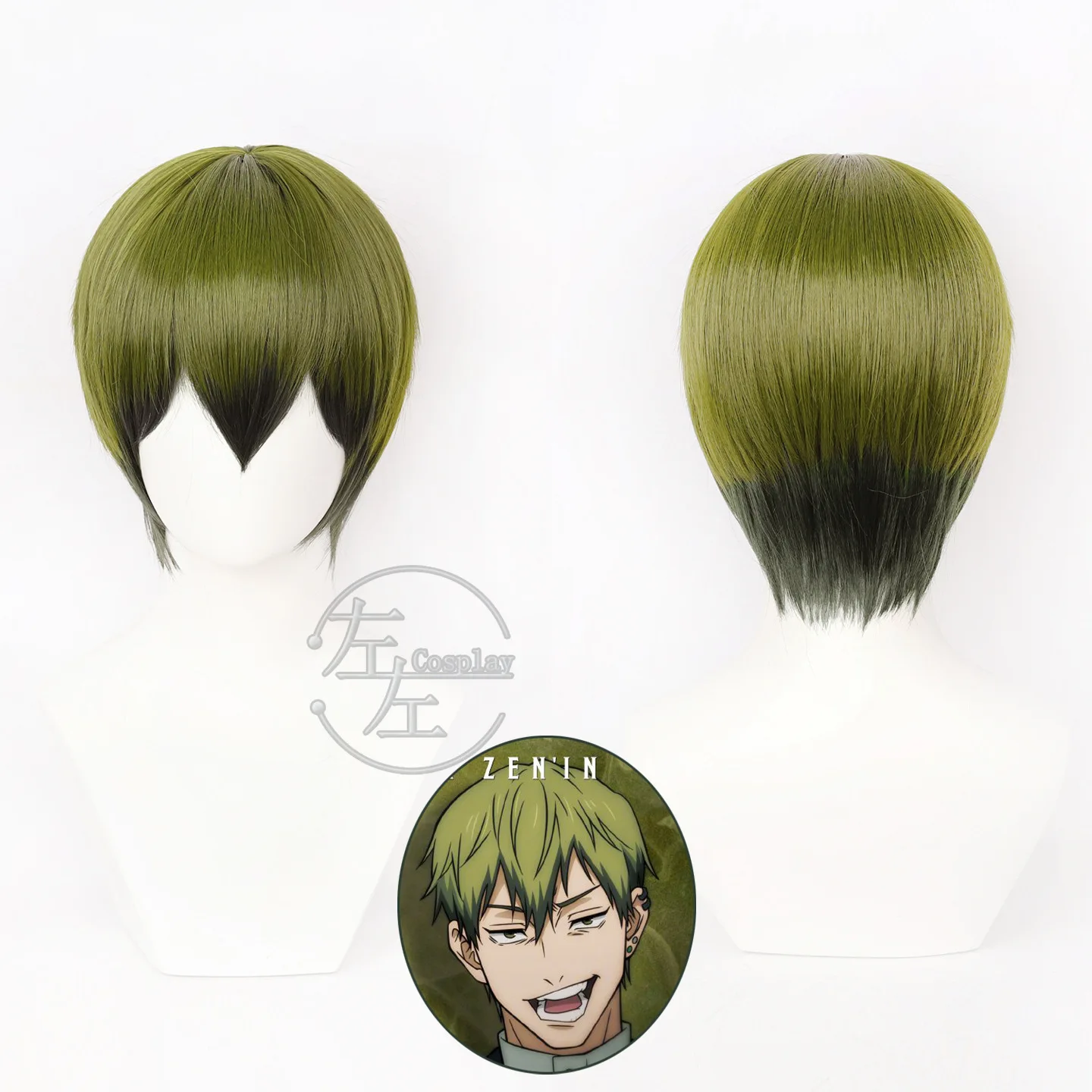 

Аниме-парик для косплея Ноя Зенин из Jujutsu Kaisen, короткий темно-зеленый парик для мужчин и женщин, The Culling Game Part 1 Shimetsu Kaiyuu Zenpen