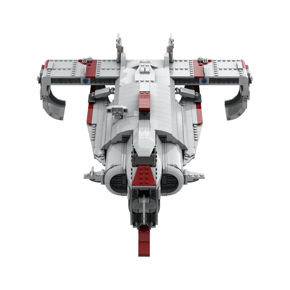 MOC ハイテク宇宙船ポランズ輸送機ビルディングブロックモデル戦闘機レンガ組み立ておもちゃ子供のためのギフト