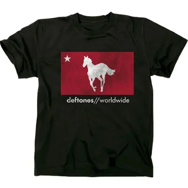 Deftones T Shirt Men Wysokiej jakości bawełniana koszulka Moda damska Topy z krótkim rękawem Punk Music Style Metal American Tee Shirt