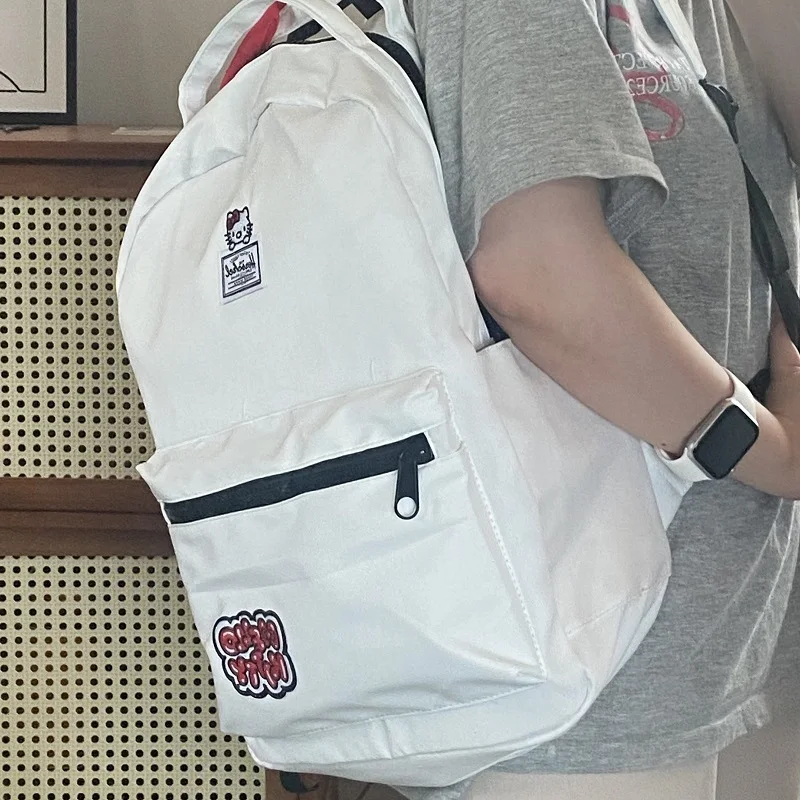 Mochila leve de grande capacidade para meninos e meninas, mochila escolar Hello Kitty, estudante e crianças, novo, 2023