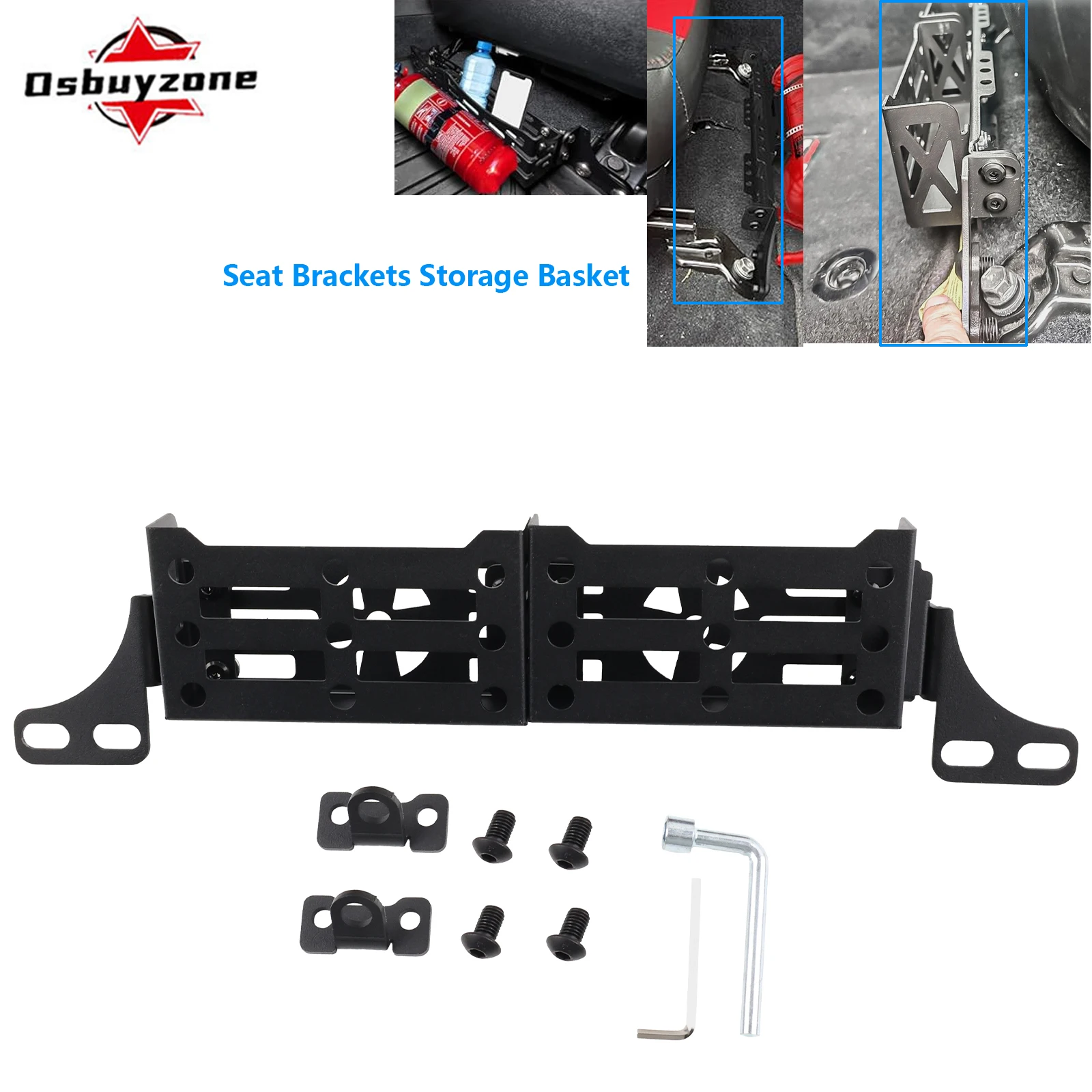 Front Seat Bracket Storage Tray Molle Panel Basket for Toyota Tacoma 2005-2023, 4runner,  Lexus Gx460 Gx470 2024 2025