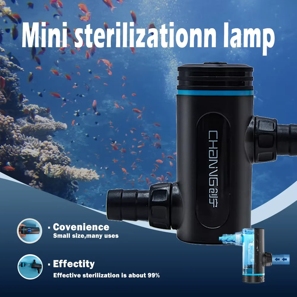 Lámpara de esterilización con sincronización de enchufe europeo, luz limpia para pecera, eliminación de algas, esterilización, purificación de agua, accesorios para acuario