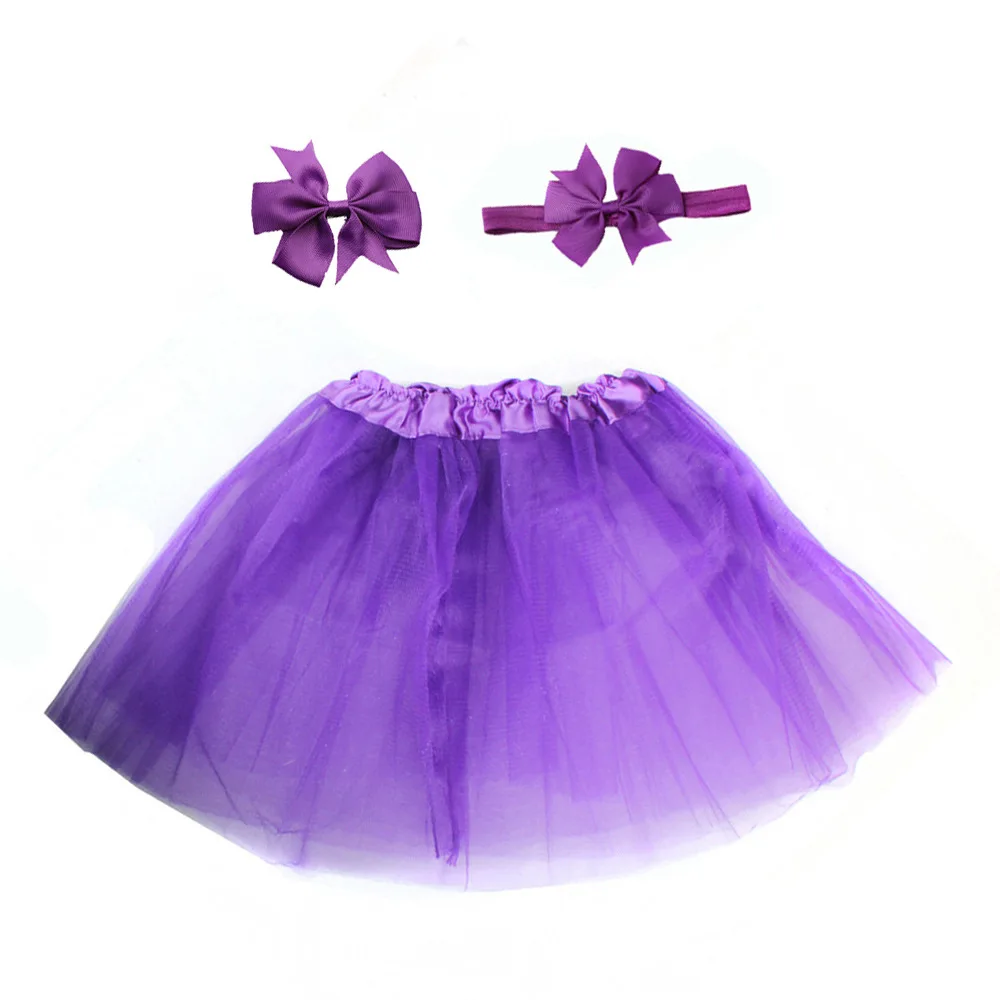 Baby Girls Tulle Tutu Bloomers Infant Newborn Diapers Cover 3pcs Short Skirts+Headband Set Girls Skirts Rainbow Baby Skirt