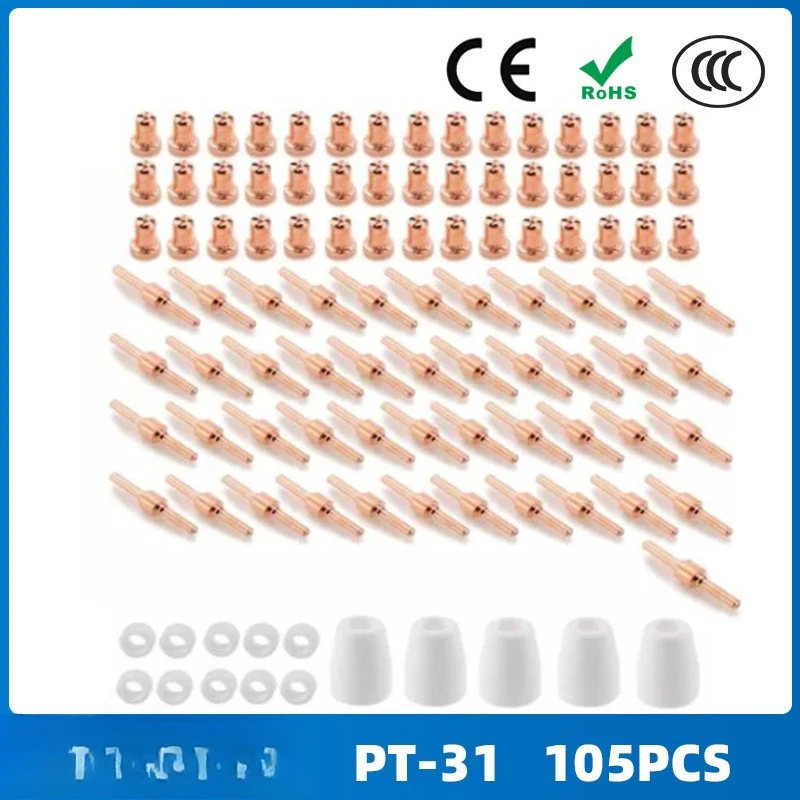 

LG40 electrode nozzle protective cover splitter PT31/Wenzhou 40A plasma cutting accessories 105PCS