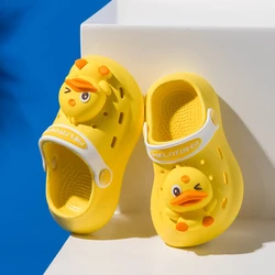 Kids Mules & Clogs Summer Baby Boys Girls Cartoon Sandals Flat Heels Solid Cartoon Slippers Children's Garden Shoes