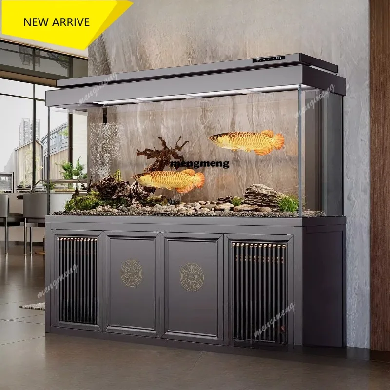 

M138 Smart fish tank silent integrated square tank with cabinet bottom filter large floor-to-ceiling partition screen goldfish t