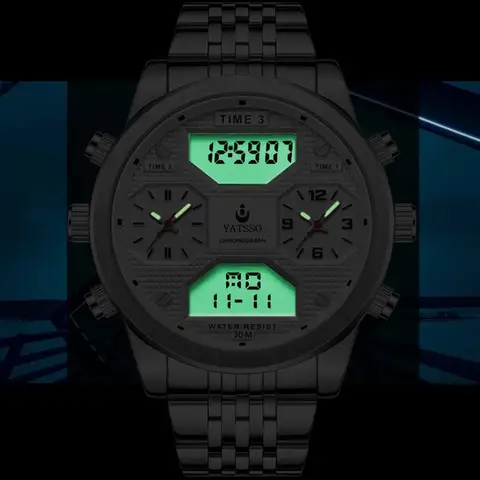 ADDIESDIVE Lyxig Herr Analog Quartzklocka BGW9 Lysande 20 Bar Vattentät Herr Dykarklocka Rostfritt Stål Herrklocka H3 10 best sales vattentålig 3atm rostfri stålklocka med baksida - №4