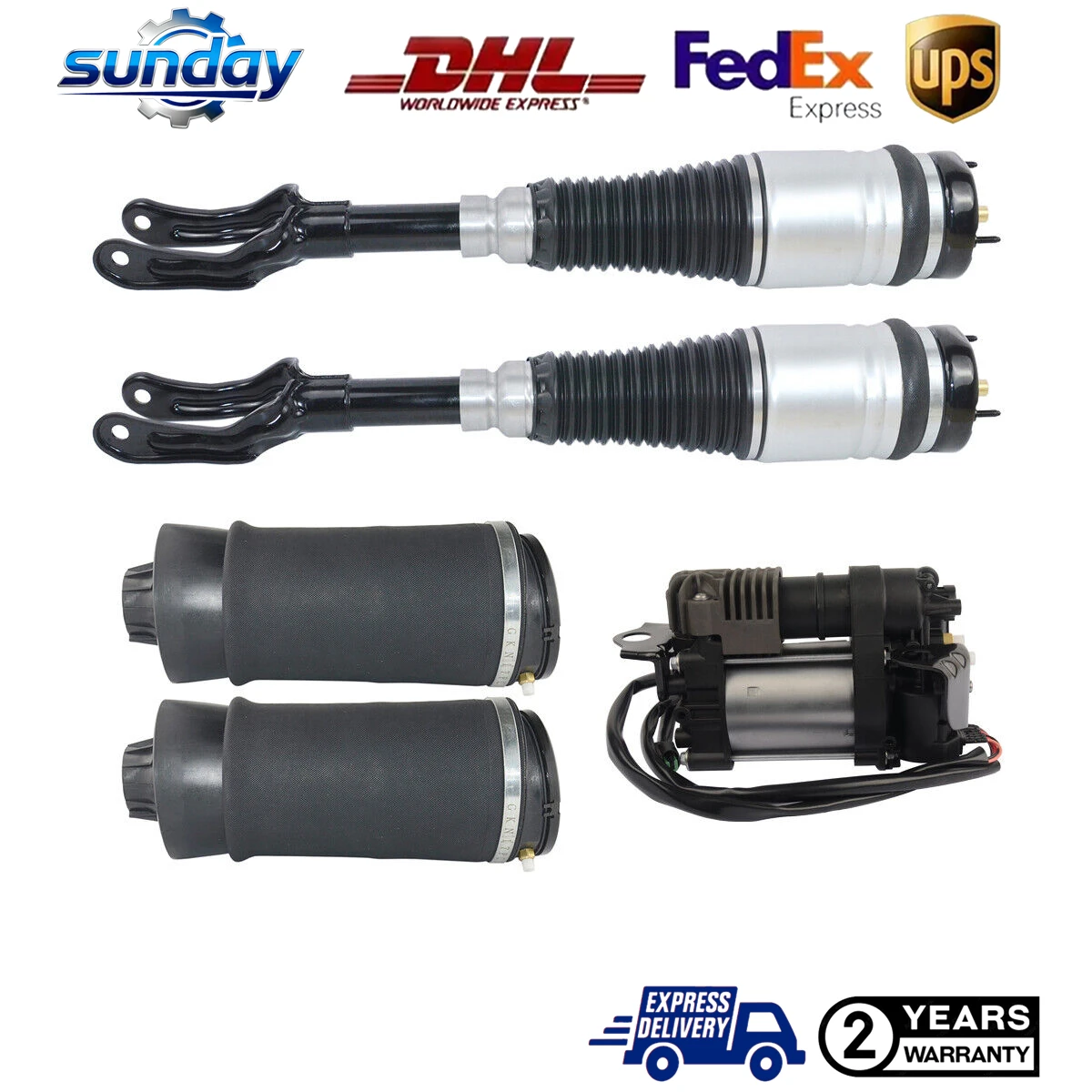 

2011-2015 for Jeep Grand Cherokee 68059904AC 68029902AB 68029903AC Suspension Shock Springs Compressor Kit 5pcs