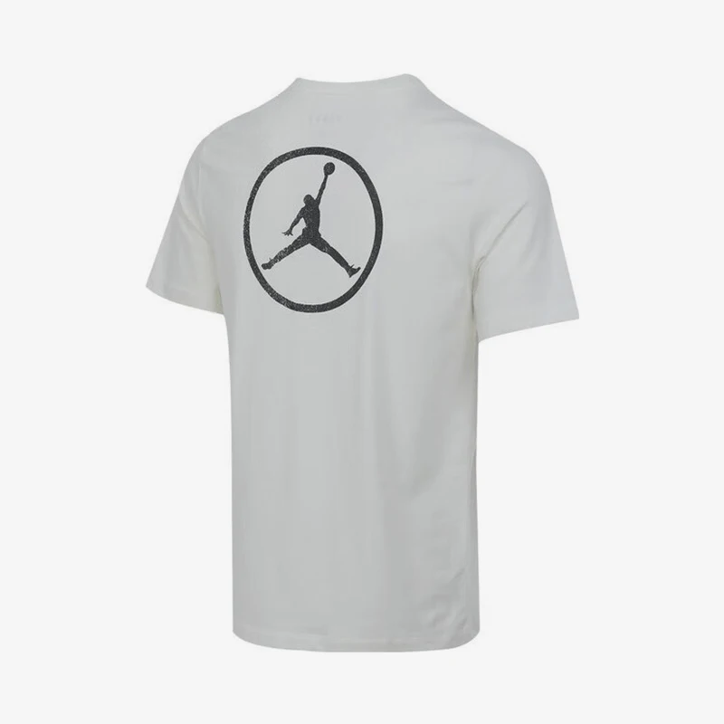 Nike genuine JORDAN men's pattern loose knit fashionable short sleeved shirt IB7352-133