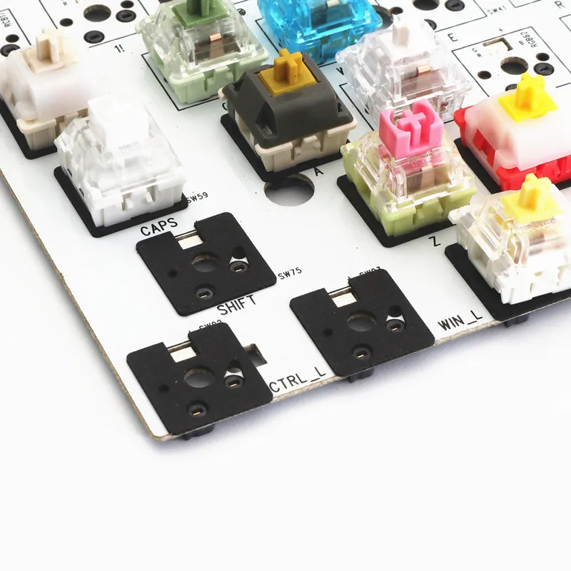 120 PCS Single Independent Keyboard Axis Pad Mechanical Keyboard Switch Pad  PORON EVA PE Button Buffer Foam Pad