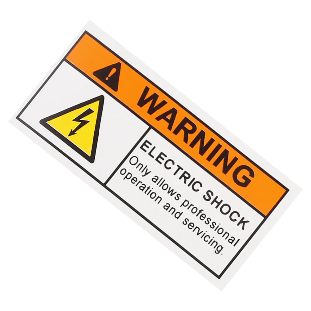 ملصق تحذير للسلامة الكهربائية ملصق خطر الصدمات عالي الجهد ذاتي اللصق لسلامة المرور في مستشفى المدارس في المصنع #3
