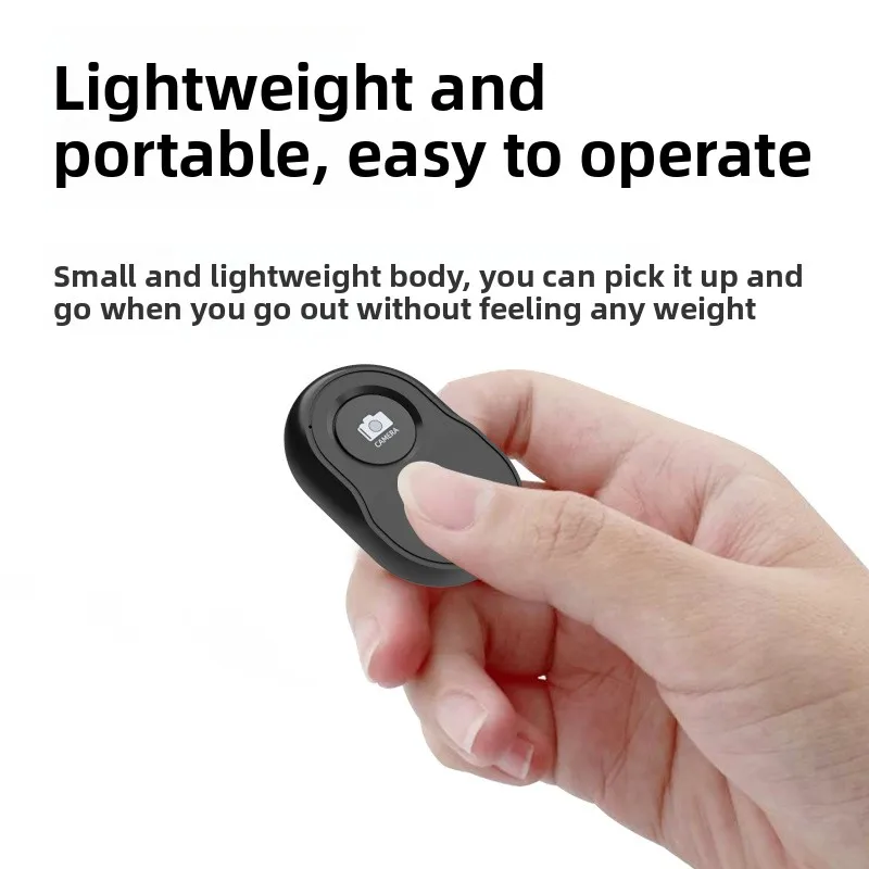 Telecomando Bluetooth a pulsante singolo per selfie - Riprese foto e video wireless. Operazione con un clic,