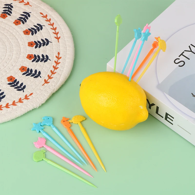 

Mini Cartoon Toothpicks Bento Fruit Forks Lunch Box Toothpick Bento Lunch Decoration Cute Animal Food Toothpicks 20Pcs/Set