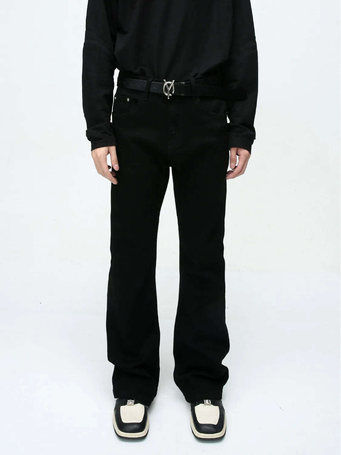 

Slim Fit mid Waist Flared Jeans Men's Casual Straight Leg Denim Pants Daily Wear Comfortable Stretch Fabric Chinese Brand