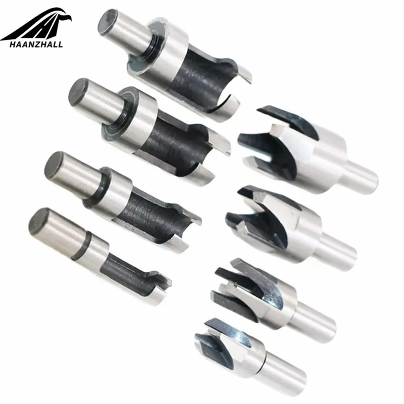 Wood Plug Hole Cutter Drill Bit Set, Carbon Steel, Wood Plug, 10mm Shank, 6mm, 10mm, 13mm, 16mm, 5/8 