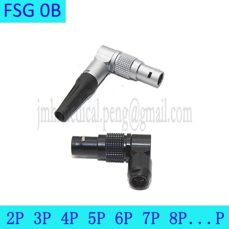 

FSG 0B 2 3 4 5 6 7Pin Adjustable Right Angle Male Plug Push-pull Self-Locking Connector For Industrial Camera Sound Video Device