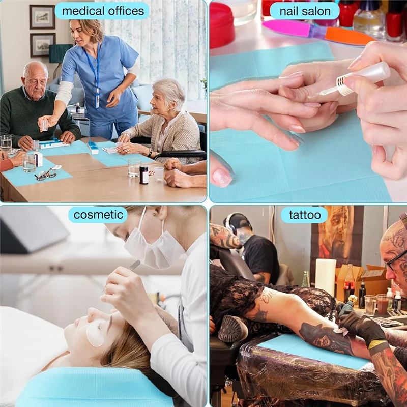 125 шт. одноразовые настольные полотенца для дизайна ногтей, коврик 13 х 17 дюймов, водонепроницаемый коврик для дизайна ногтей, бумажный лист, чистые подушечки для татуировки