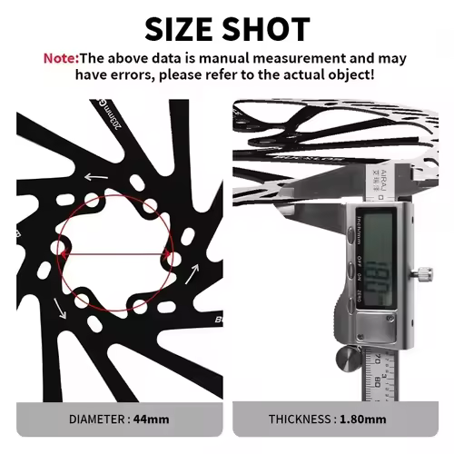 BUCKLOS Ultralight MTB Bike Hydraulic Disc Brake Rotor 160/180/203mm Mountain Road Racing Bicycle Brake Disc with 6 Free Bolts - Image 5