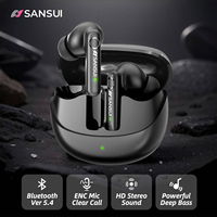 Sansui TWS Wireless Earbuds Bluetooth 5.4 Sports Earphone ENC Call Noise Reduction Bluetooth Headphone for iPhone Samsung Xiaomi